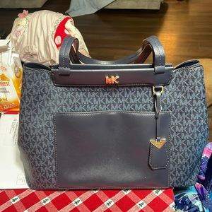 COPY - Never used michaels kors navy MK purse. 2 handles